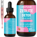 Ficpoud Zeolite Detox for Kids & Adults – Pure Zeolite clinoptilolite Liquid Drops with Vitamin B12, C & D3 – Gentle Daily Cleanse for Gut, Immune, Energy & Speech Support, Strawberry Flavor, 2 Fl Oz FicpoudBuy Supplements Australia