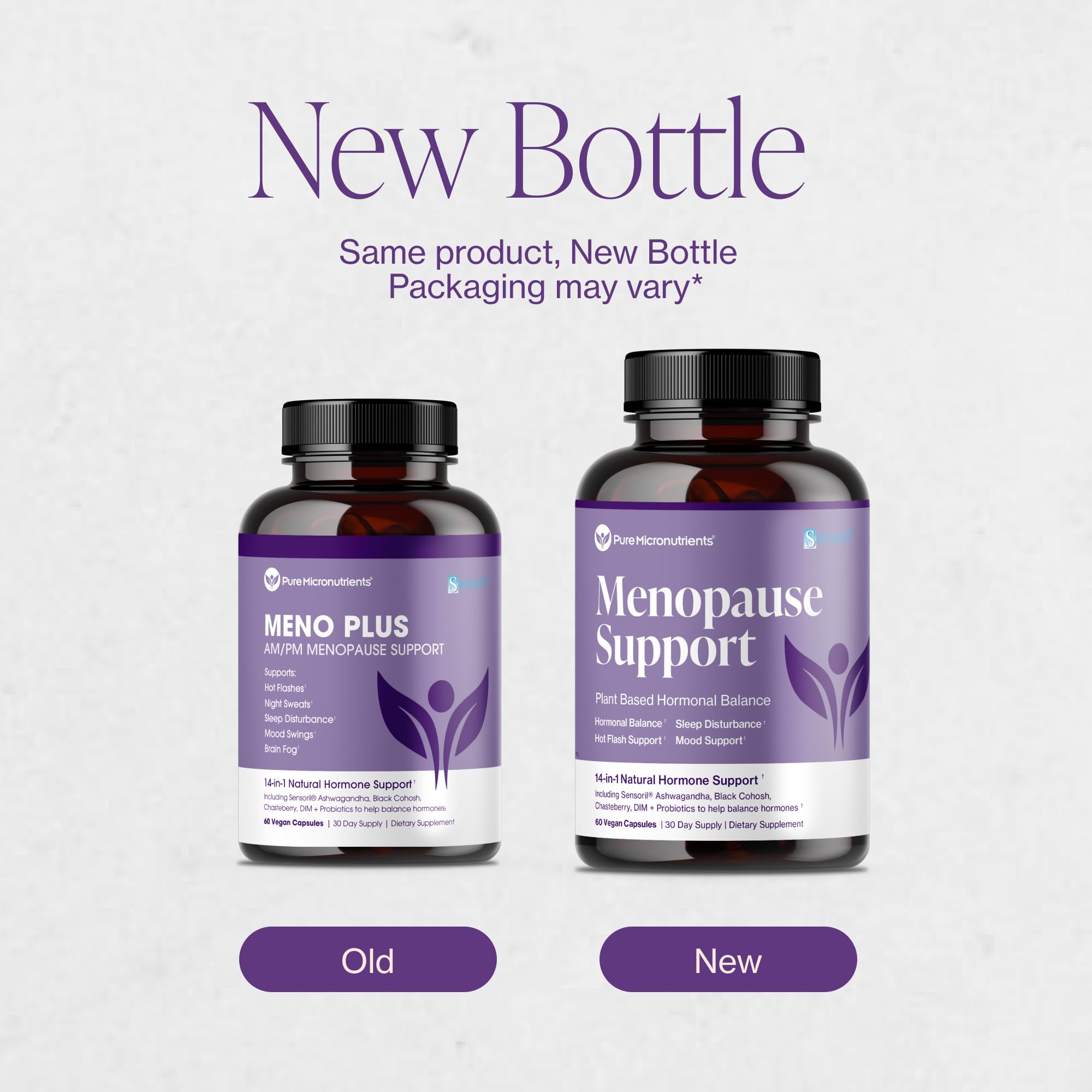 Menopause Supplements for Women - Natural Hormone Balance - Hot Flashes, Night Sweats, Sleep & Mood Support. with Sensoril® Ashwagandha, DIM, Chaste Berry & Black Cohosh Root - 60 Count Pure MicronutrientsBuy Supplements Australia