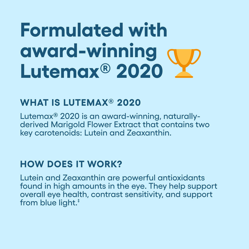 Physician's Choice Eye Health - Lutein, Zeaxanthin & Bilberry Extract - Supports Eye Strain, Dry Eyes, and Vision Health - 2 Award-Winning Clinically