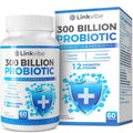 Probiotic 300 Billion CFU - 12 Strains with Organic Prebiotics for Digestive & Gut, Immune, Bloating Health - Probiotics for Women and Men - Daily Dairy Free, Shelf Stable - 60 Counts Linkvibe buy supplements Au
