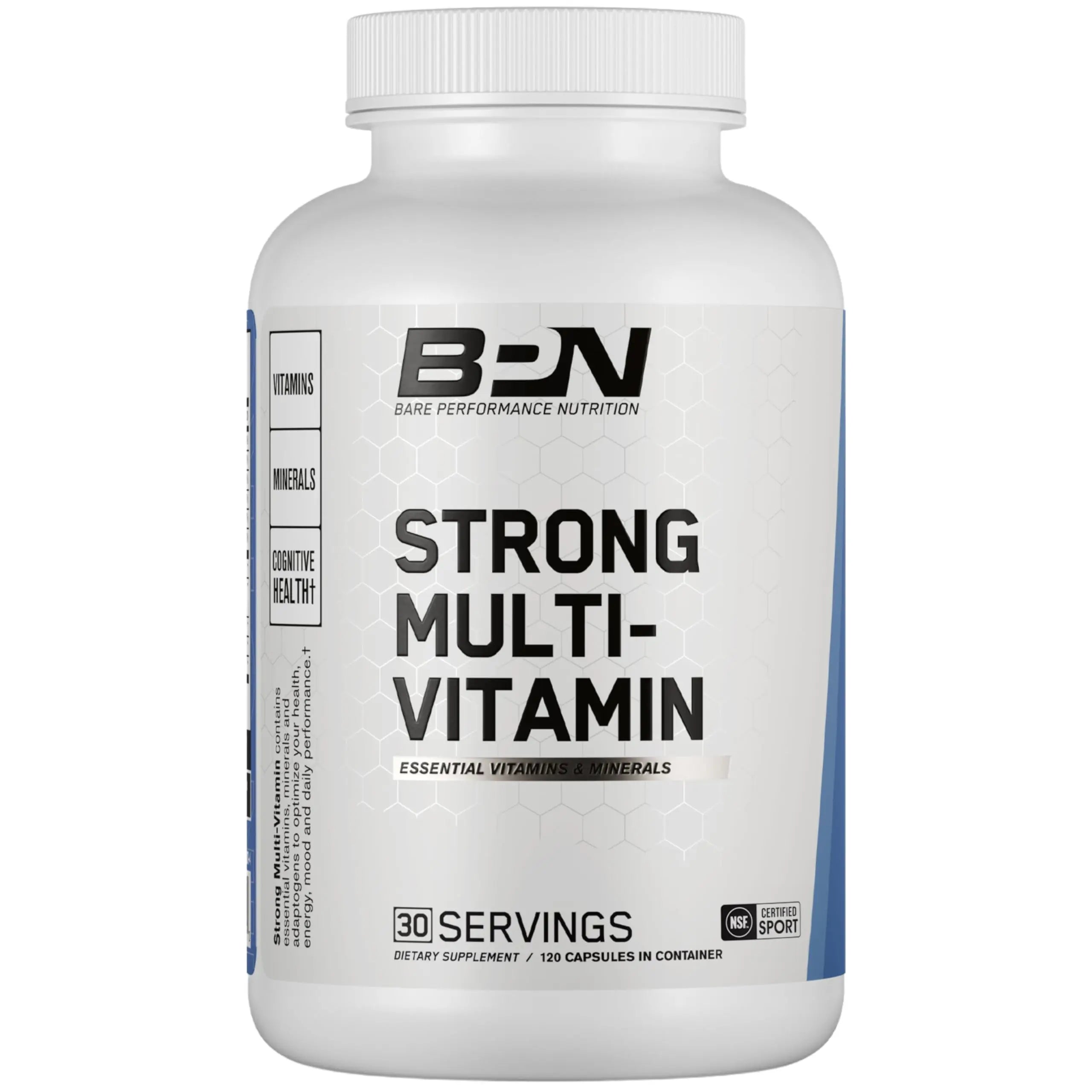 BARE PERFORMANCE NUTRITION BPN Strong Multi-Vitamin 30 Day Supply + Recover Post-Workout Muscle Recovery Drink Mix BARE PERFORMANCE NUTRITION