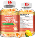 Crasye Probiotic Kombucha Gummies Sugar Free Prebiotic Postbiotic Probiotics Gummy for Women and Men Bloating Gut Health Immune and Digestive Support - 60 Gummies - 30 Servings CrasyeBuy Supplements Australia