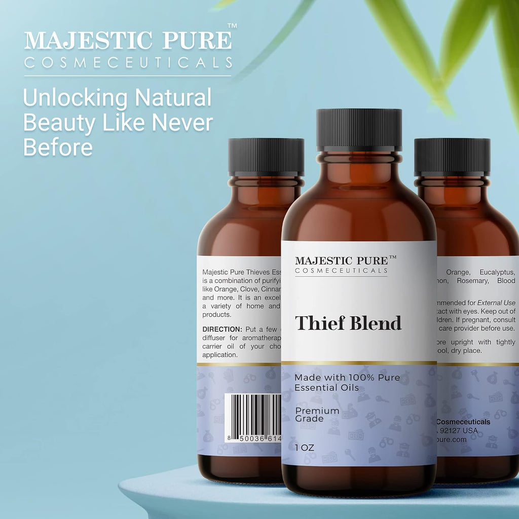 Majestic Pure Thieves Essential Oil Blend | 100% Pure Premium Oil for Uplifting Mood, DIY Products MAJESTIC PUREBuy Supplements Australia