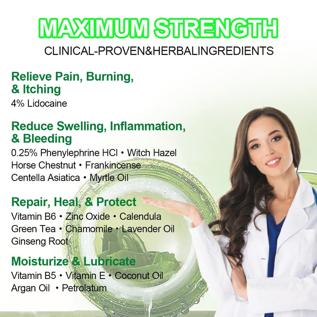 vamy Hemorrhoid Ointment (2 x 20g Tubes), 40g - Maximum Strength Formula for Hemorrhoidal Fast Relief, Soothes Itching, Burning & Discomfort vamyBuy Supplements Australia