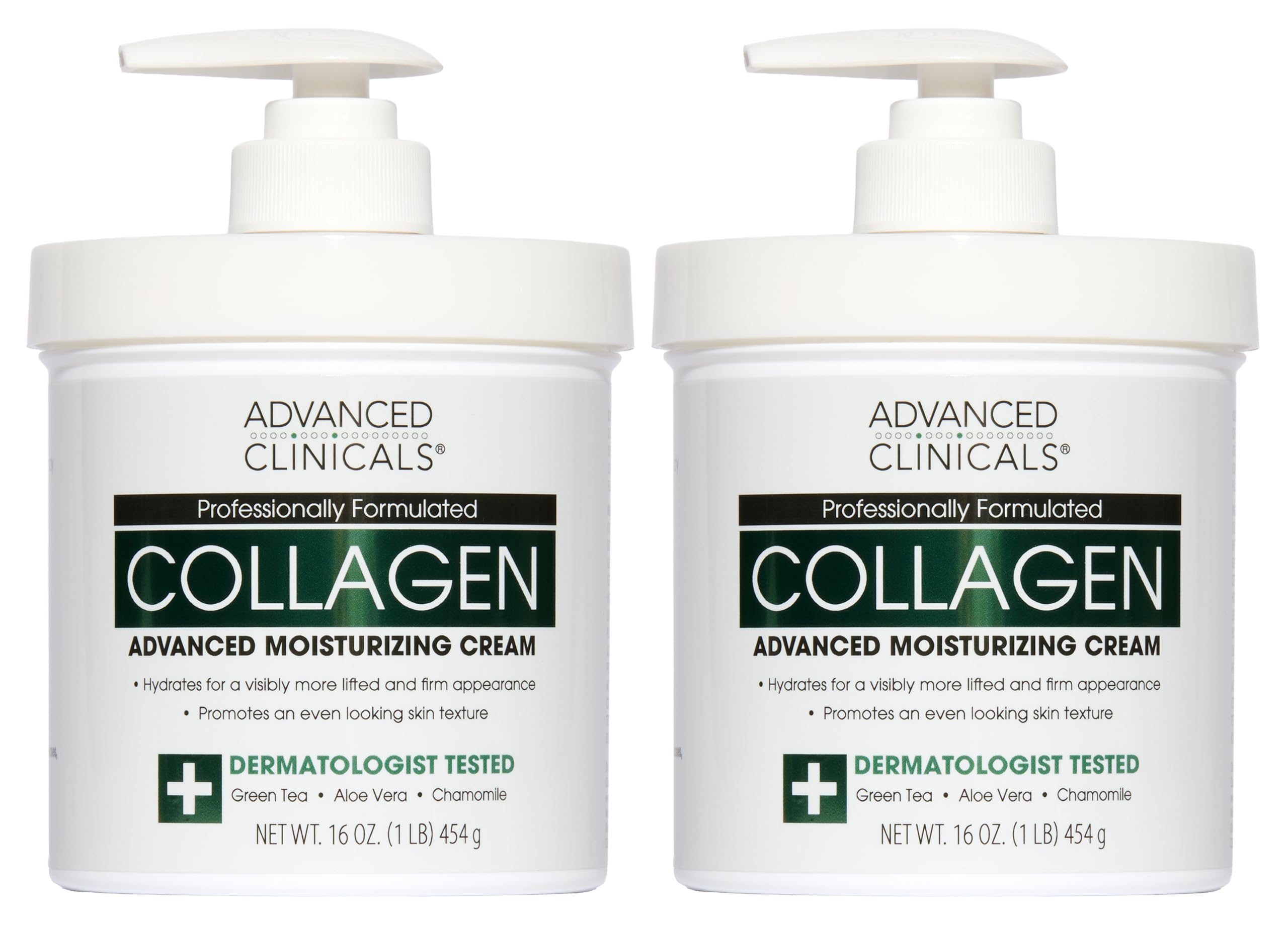 Advanced Clinicals Collagen Cream Body Lotion & Face Moisturizer W/Vitamin E | Skincare Moisturizing Collagen Lotion For Women, Men, Hand, & Neck Improves Look Of Crepey Skin & Uneven Dry Skin, 2pc Advanced Clinicals buy supplements Au