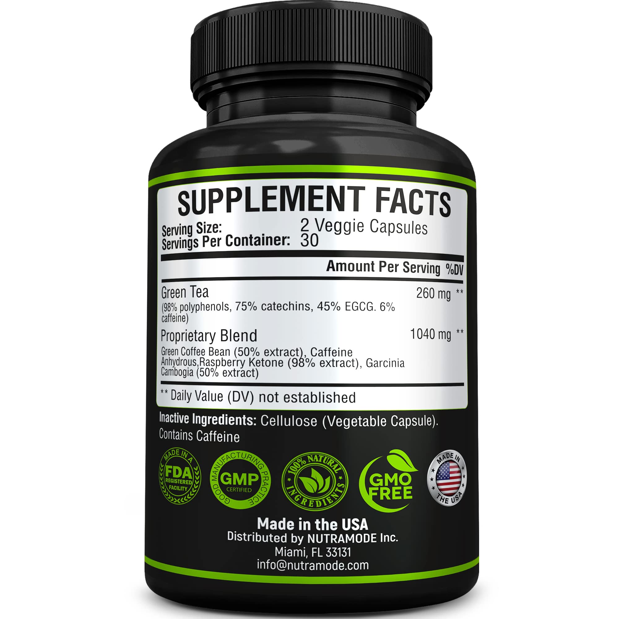 Premium Green Tea Extract Fat Burner Supplement EGCG-Natural Appetite Suppressant NUTRAMODEBuy Supplements Australia