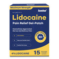 Sumifun 4% Lidocaine Pain Relief Patches 15 Counts Maximum Strength Numbing Gel Patch for Back Knee Neck Joint Ache Muscle Soreness Topical Analgesic SumifunBuy Supplements Australia