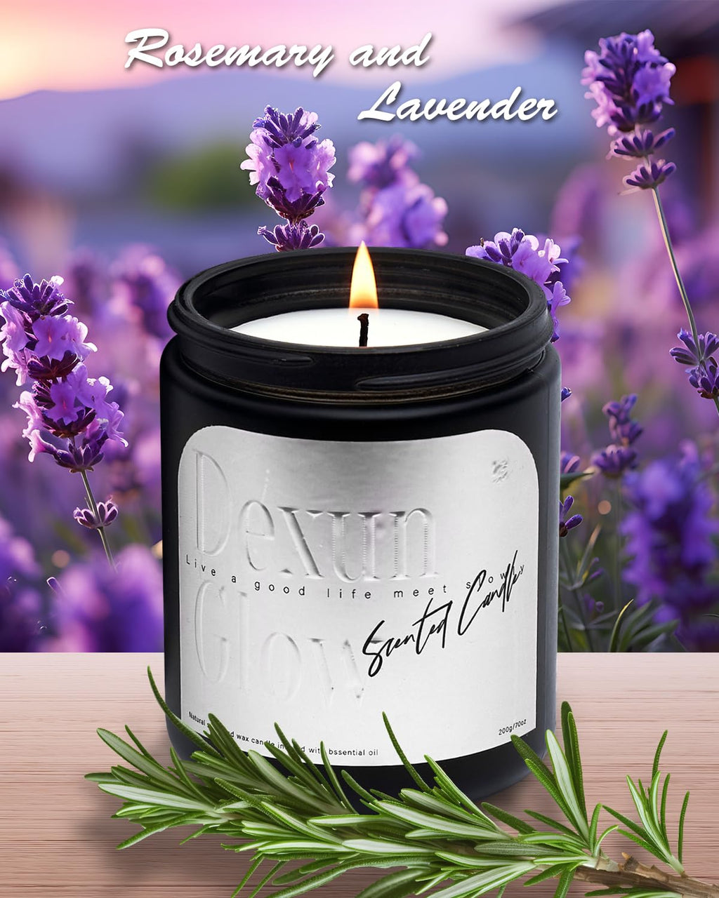 Aromatherapy Candle, Handcrafted with Natural Soy Wax and Essential Oils for Home Scented Appreciation Dexun GlowBuy Supplements Australia