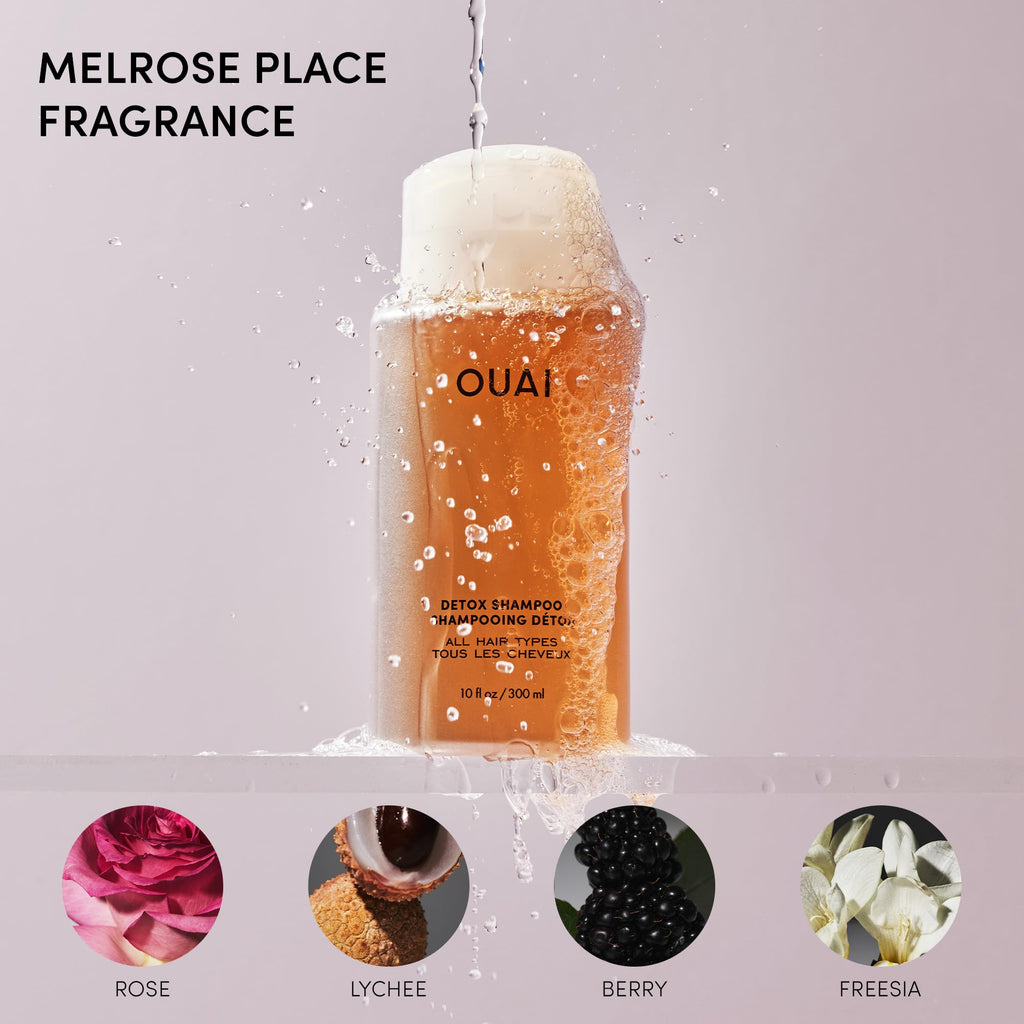 OUAI Detox Shampoo & Fine Hair Conditioner Bundle - Clarifying Shampoo for Build Up, Dirt, Oil, Product and Hard Water & Volumizing Conditioner for Fine Hair (2 Count) OUAIBuy Supplements Australia