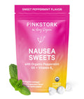 Pink Stork Organic Peppermint Sweets for Morning Sickness and Motion Sickness Support, Added Vitamin B6, 1st Trimester Pregnancy Must Haves - 30 Wrapped Peppermint Candies Pink StorkBuy Supplements Australia