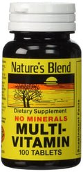 Nature's Blend Multi-Vitamin No Minerals 100 Tabs (Model: 3824) Nature's BlendBuy Supplements Australia