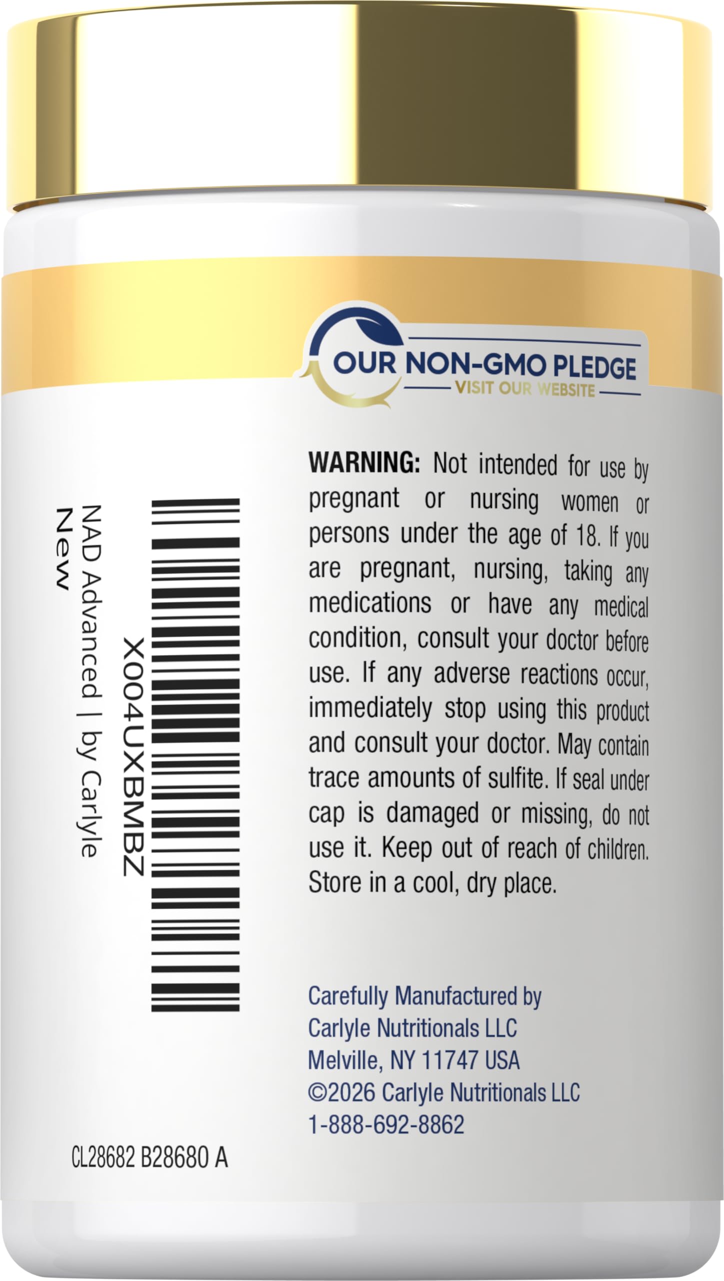 Carlyle NAD+ Supplement for Women & Men | 1000 mg | 60 Capsules | Advanced Complex with Resveratrol and Collagen | Non-GMO & Gluten Free Carlyle buy supplements Au