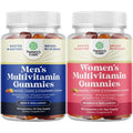 Bundle of Daily Mens Multivitamins Gummies with Zinc and Biotin for Energy and Immunity and Daily Multivitamin for Women Gummies - Gummy Vitamins for Health and Wellness Natures CraftBuy Supplements Australia