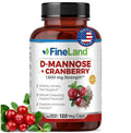 FineLand D-Mannose + Cranberry – 1600mg per Serving – 120 Vegan Capsules – Urinary Tract & Bladder Health Support – Non-GMO, Gluten-Free, Made in USA FineLandBuy Supplements Australia