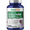 NusaPure Artichoke 20:1 Extract, 600 mg Equivalent to 12,000mg 200 Veggie caps (Non-GMO, Gluten Free) NusaPureBuy Supplements Australia