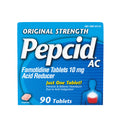 Pepcid AC Original Strength Heartburn Relief Tablets, OTC Medicine Prevents & Relieves Heartburn & Acid Reflux Due to Acid Indigestion, 10mg Famotidine Acid Reducer, Fast-Acting, 90 ct Pepcid buy supplements Au