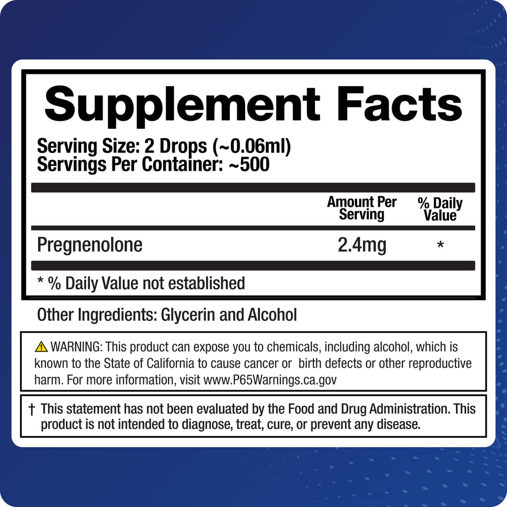 BioMatrix Pregnenolone 2.4 mg Per Dose, 1,200 mg Total (Equivalent to 3,000 mg of Oral BioMatrixBuy Supplements Australia