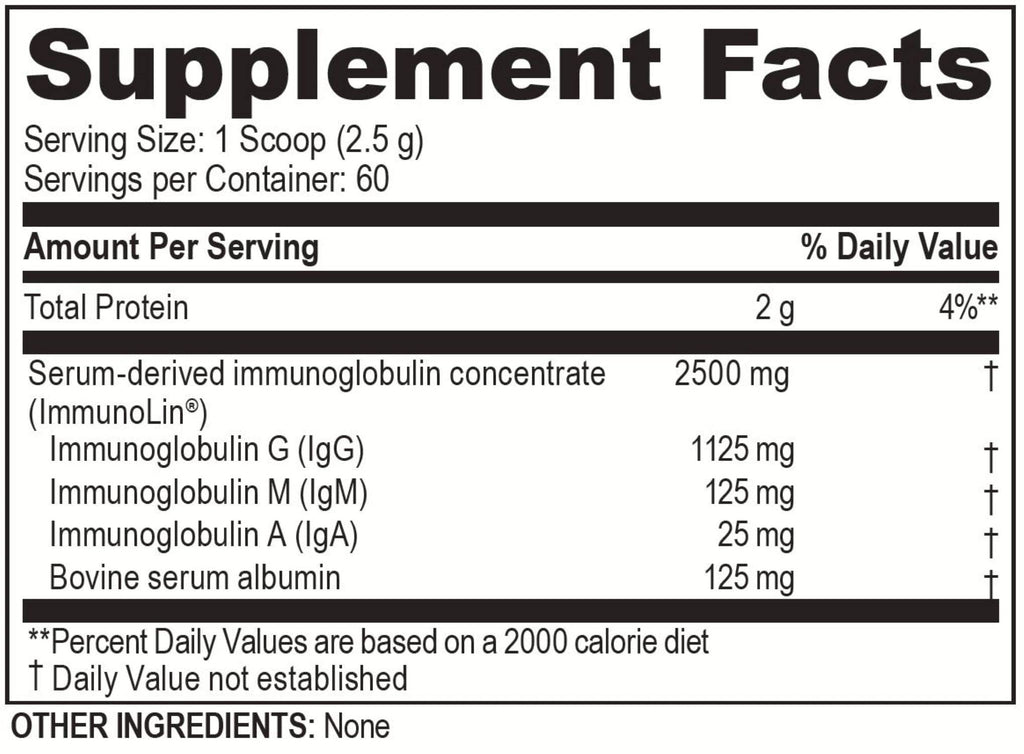 Brain Basics Ultra Pure IgG Supplement - Dairy-Free Supplement IgG-Immunolin Powder, Blended Vitamin & Mineral Supplements, 150g, 60 Servings Brain Bean buy supplements Au