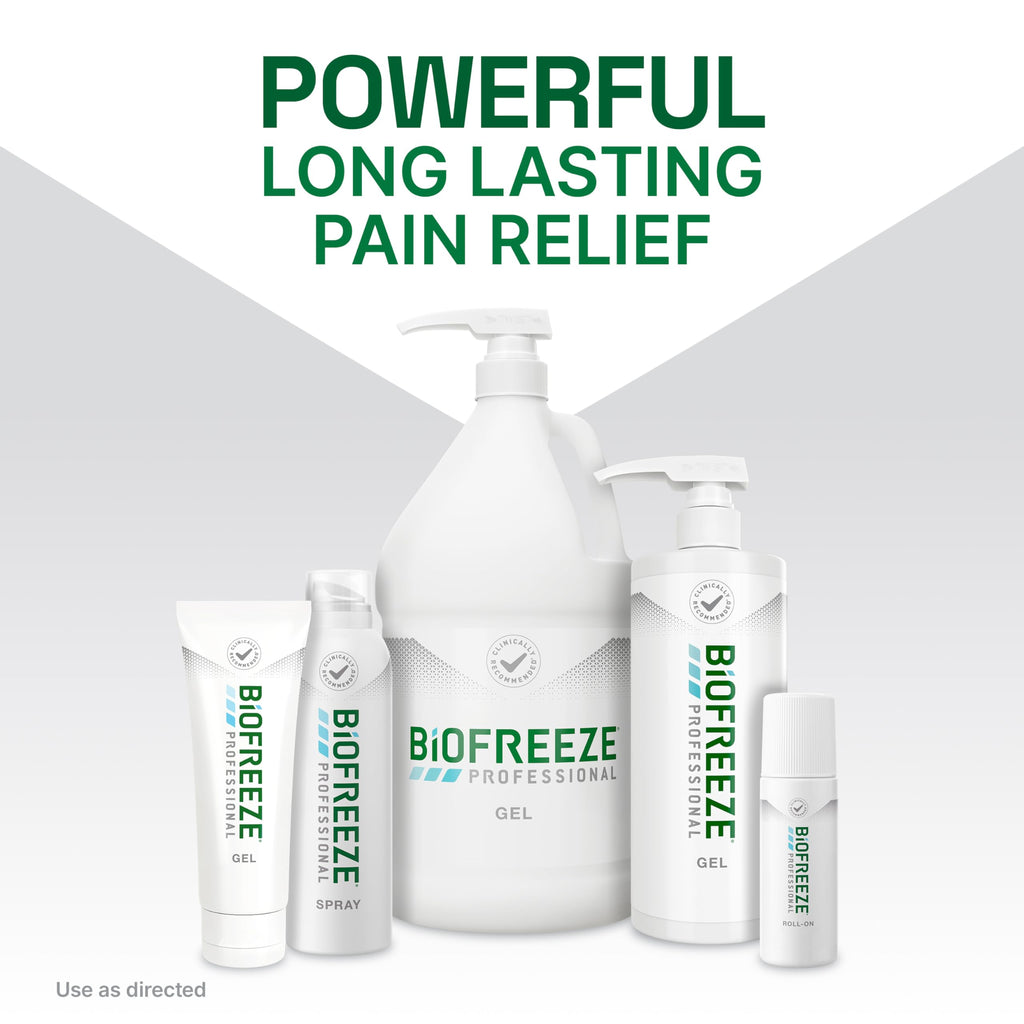Biofreeze Professional Pain Relief Roll On, Knee & Lower Back Pain Relief, Arthritis Pain Reliever, Neck Pain Relief, Cooling Joint Pain Relief, Roll-On Menthol Gel 3 Fl Oz (Pack of 2) BiofreezeBuy Supplements Australia