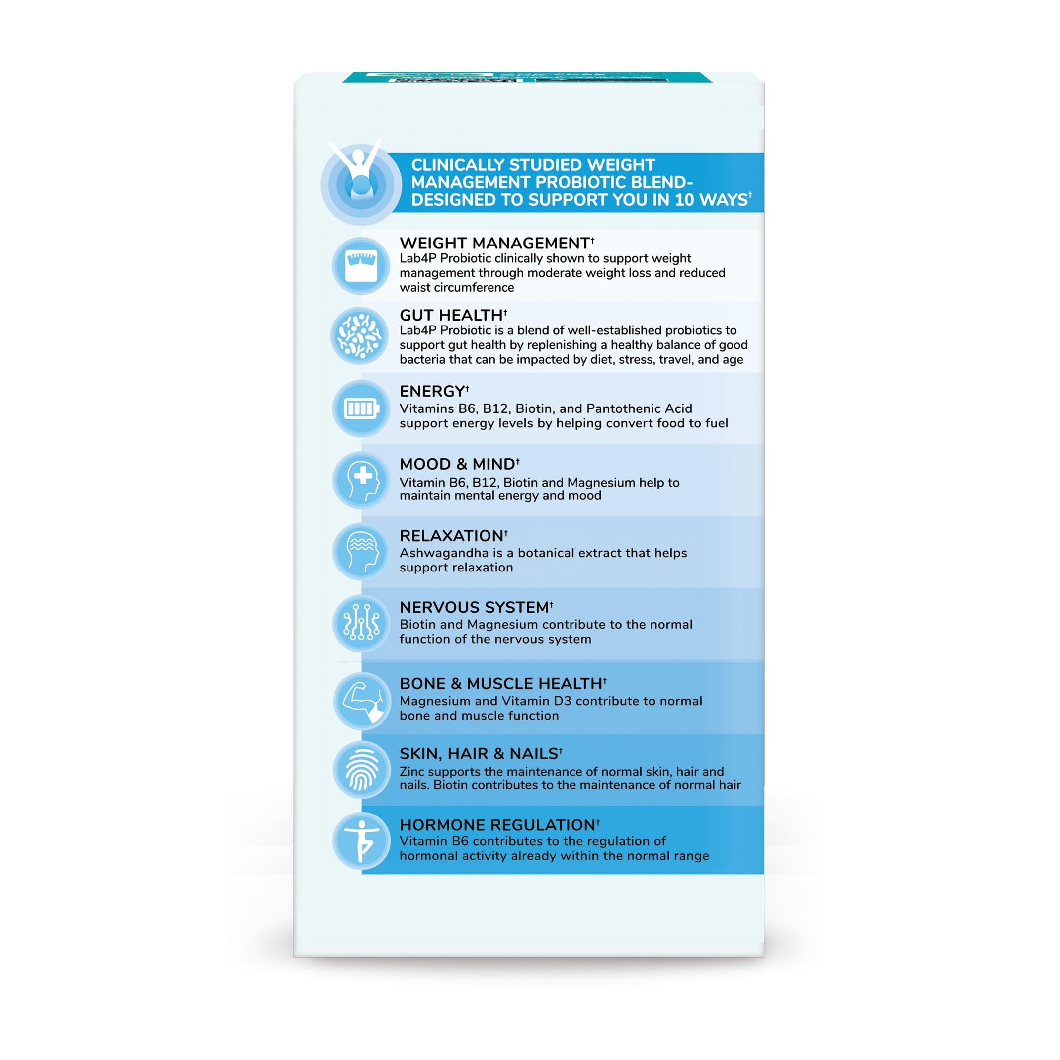 Health & Her Weight Management Probiotics for Women - Perimenopause & Menopause Supplement - Clinically Studied 50bn CFU Probiotics to Support Gut Health, Energy, Mood & Mind, Vegan (60 ct - 1 Month) Health and HerBuy Supplements Australia
