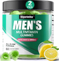 2 Pack Mens Multivitamins Gummies- Methylated Multivitamin for Men with Coq 10, Vegan Omega 3, Vitamins A C E D3 K2 B6 B12 B1 B2 Vigorintha