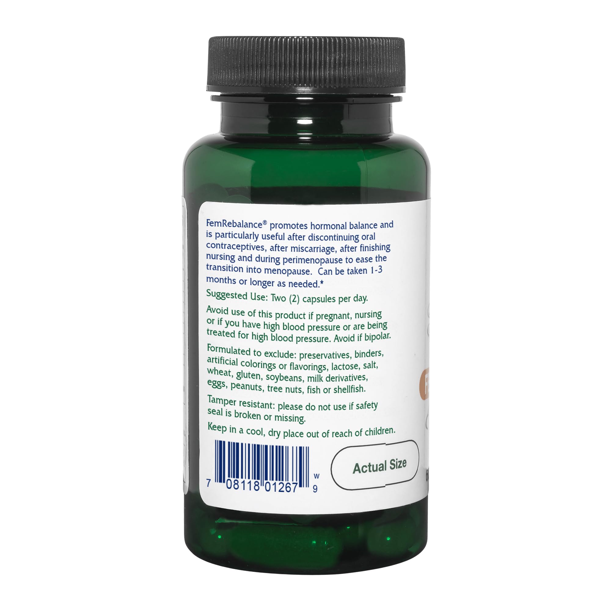 Vitanica FemRebalance, Hormone Balance Support for Women, Vegan, 60 Capsules VitanicaBuy Supplements Australia