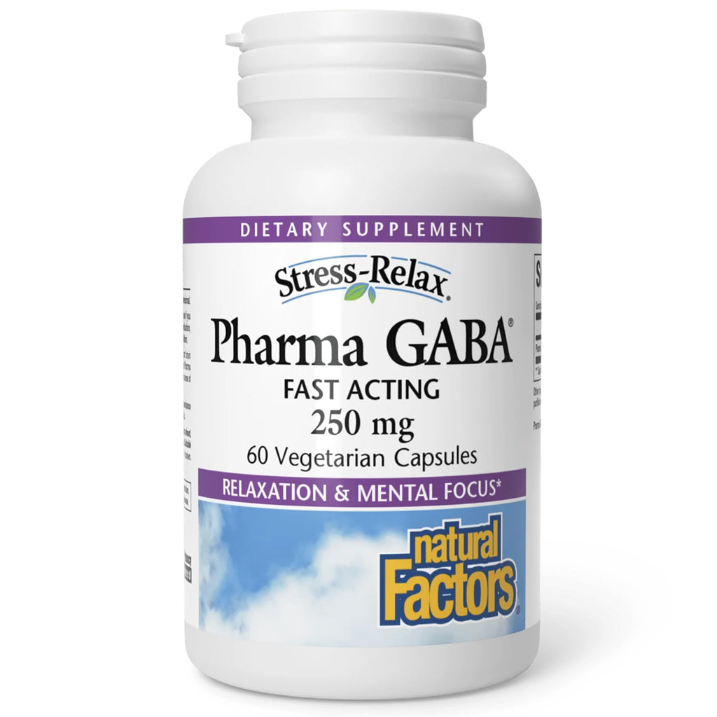 Natural Factors Pharma GABA - Dietary Supplement Supports Calm Sleep & Sleep Quality - Natural, Fast-Working Supplement Aids Focus & Brain Health - 60 Chewable Tablets (60 Servings) Natural FactorsBuy Supplements Australia