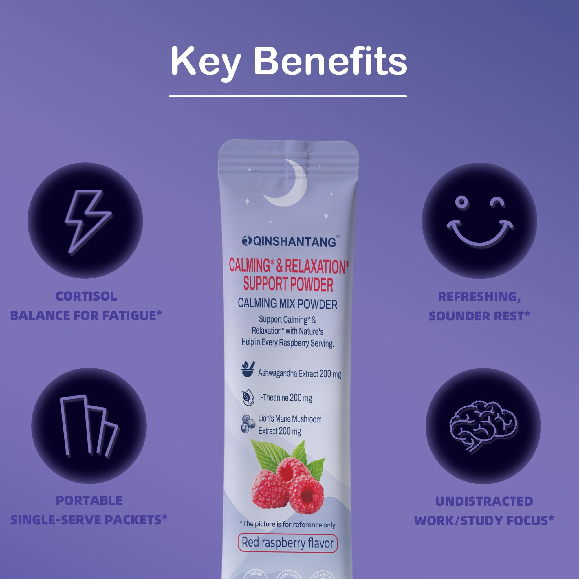 Super Cortisol Drink – Calm Magnesium Powder, L-Theanine, Lion’s Mane & Ashwagandha | Relaxation, Focus & Stress Balance for Women | Sugar-Free, On-The-Go | Red Raspberry Flavor, 25 Servings QIN SHAN TANGBuy Supplements Australia
