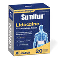Sumifun XL Lidocaine Patches for Pain Relief, 4% Lidocaine Maximum Strength OTC, Extra Large 4.72"x7.87" for Full Back Pain Patches & Large Areas (Extra Large, Count, 20) SumifunBuy Supplements Australia