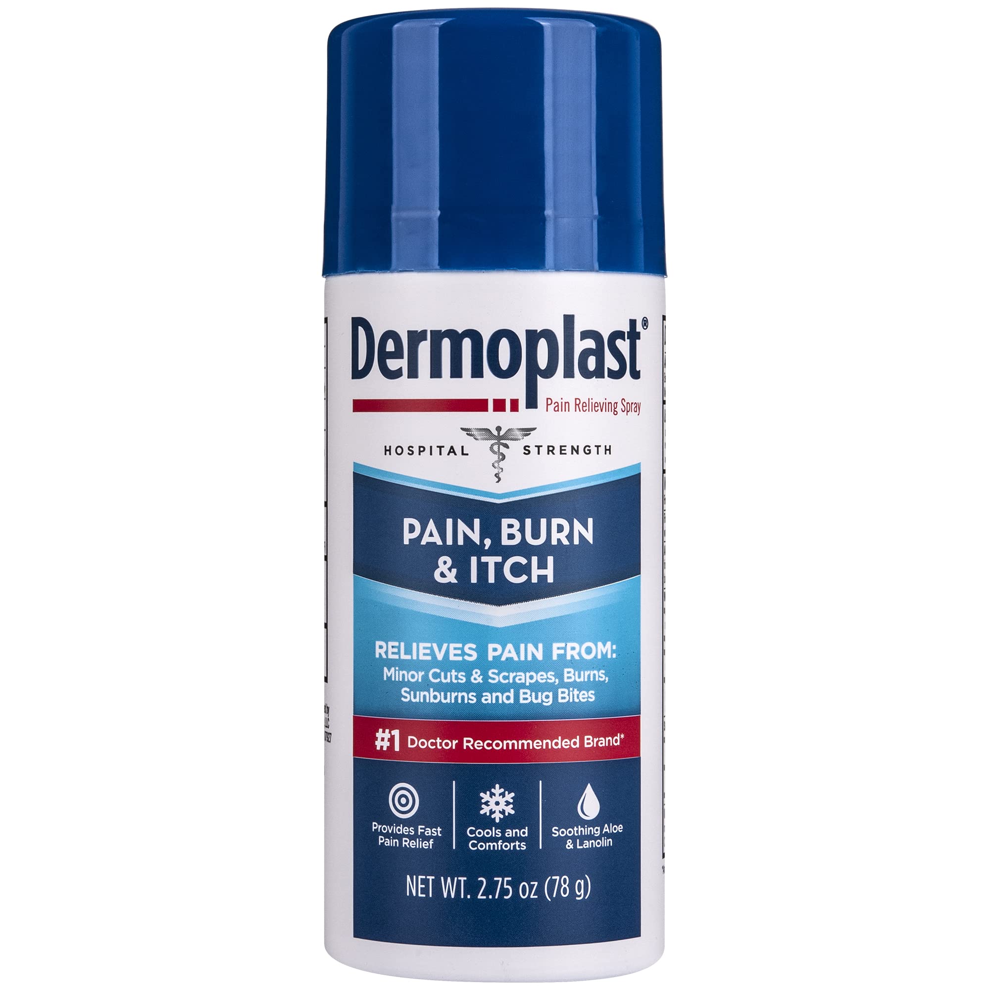 Dermoplast Pain, Burn & Itch Relief Spray for Minor Cuts, Burns and Bug Bites, 2.75 Oz (Packaging May Vary) DermoplastBuy Supplements Australia