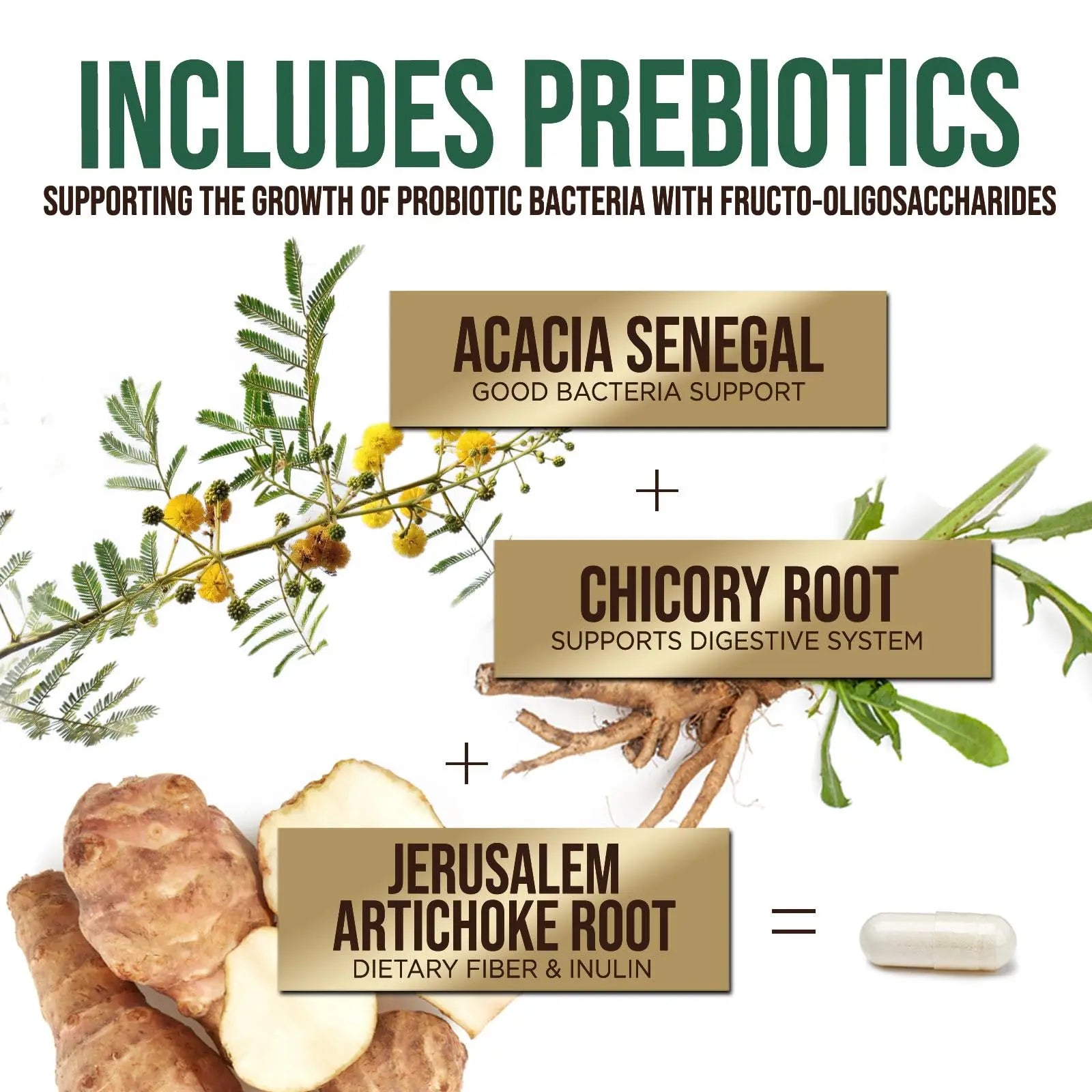 Probiotics 50 Billion CFU per Serving - 10 Strains + Prebiotics - Digestive Health, Gut & Immune Support - Occasional Constipation, Gas & Bloating Support for Women & Men, Bottled USA - 60 Capsules Health Nutrition NaturalsBuy Supplements Australia