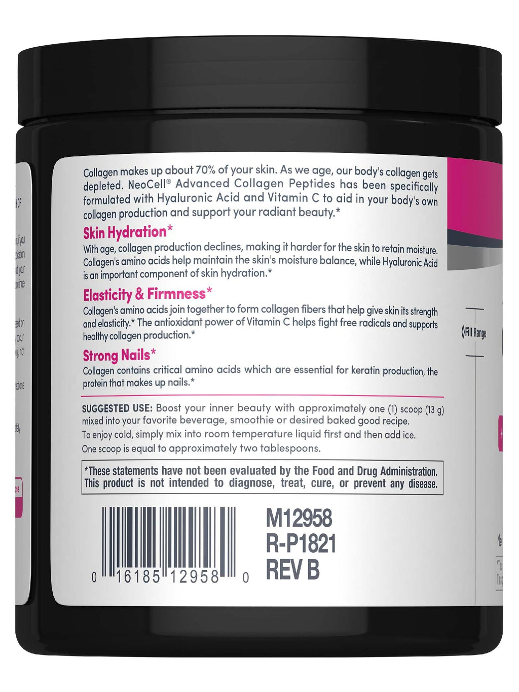 NeoCell Collagen Peptides Powder | 6.9 oz | Unflavored Supplement | with Vitamin C and Hyaluronic Acid | Advanced Formula | Hair, Skin, & Nails | for Women and Men NeoCell buy supplements Au