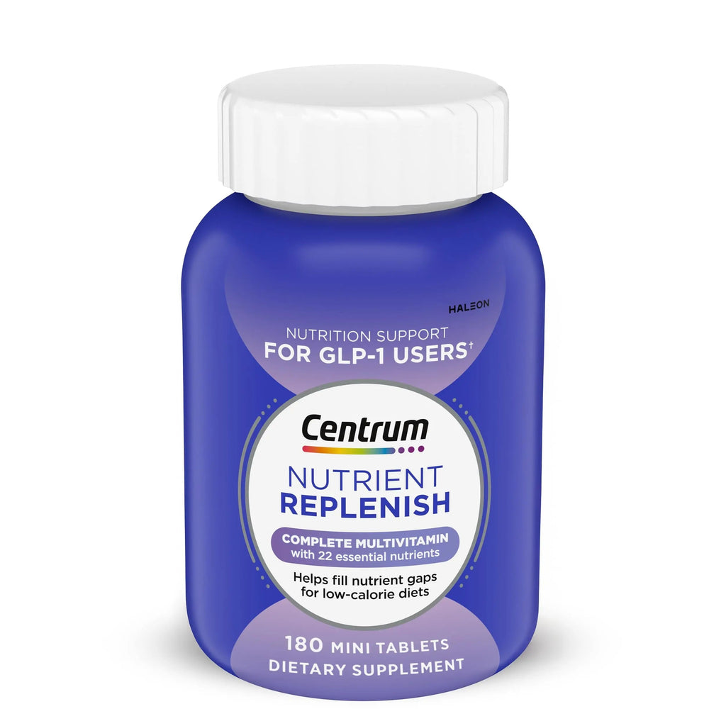 Centrum Nutrient Replenish GLP-1 Nutrition Support Multivitamin for Whole Body Health and Appearance - 180 Tablets, 6 Month Supply CentrumBuy Supplements Australia