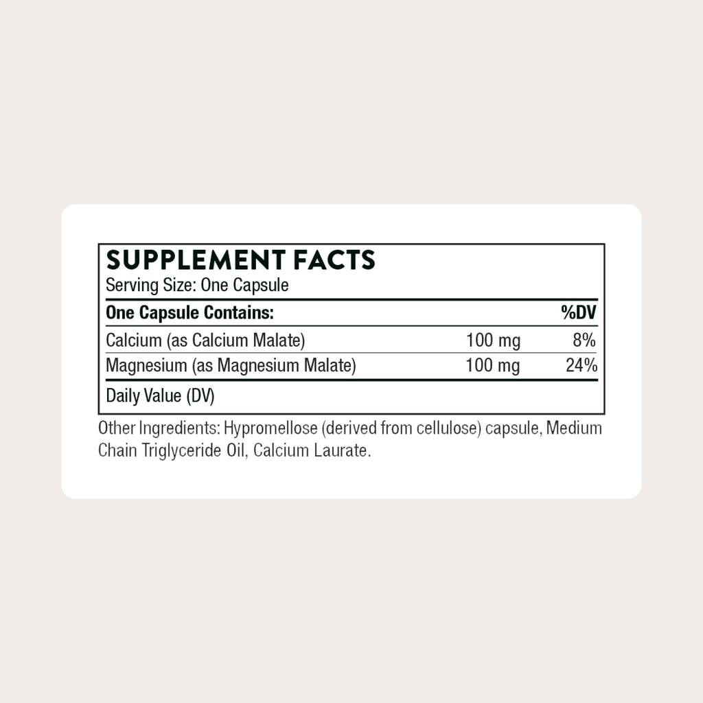 THORNE - Calcium-Magnesium Malate - Optimally Absorbed Magnesium & Calcium Mineral Supplement - Supports Bone, Muscle, Lung & Heart Health* - Third-Party Certified - Dairy & Gluten-Free - 240 Capsules THORNE buy supplements Au