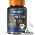 Magnesium Complex 700mg | 12-in-1 High Absorption Supplement | Glycinate, Citrate, Malate, Taurate & More | Sleep Support, Muscle Cramp Relief, Stress, Heart, Bone