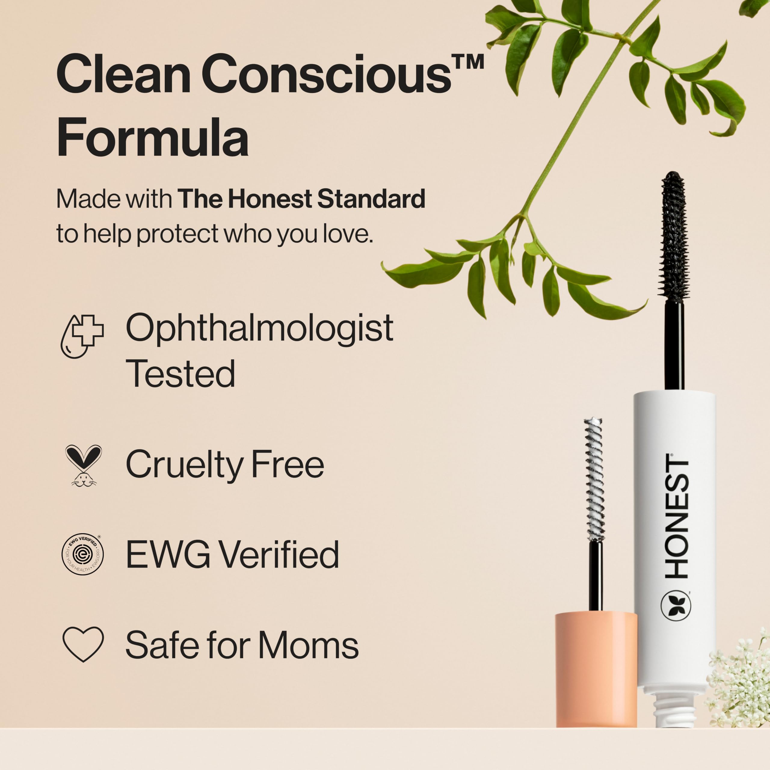 Honest Beauty 2-in-1 Extreme Length Clean Mascara + Lash Primer | Lengthening + Volumizing | Cruelty Free + Safe for Sensitive Eyes | Black, .27 fl oz Honest BeautyBuy Supplements Australia
