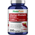 NusaPure Siberian Rhubarb 10:1 Extract, 250 mg Equivalent to 2,500mg - 200 Veggie Capsules (Vegetarian, Non-GMO, Vegan) NusaPureBuy Supplements Australia