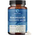 Magnesium Glycinate 500mg | High Absorption | Sleep, Muscle, Bone, Heart Health & Relaxation Support for Women & Men | Chelated Mag Glycinate