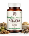 Nirogam Purushrink - BPH Prostate Supplement for Men, Supports Better Sleep & Urinary Health - Natural Ayurvedic Herbal Supplement 120 Tablets - Vegan, Dairy Free, Gluten Free NirogamBuy Supplements Australia