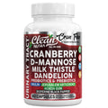 Cran Flow Cranberry Pills for Urinary Health D-Mannose Milk Thistle Dandelion Inulin Vitamin C Prebiotics and Probiotics Bladder Support By Clean Nutra Clean NutraceuticalsBuy Supplements Australia