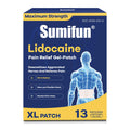 Sumifun XL Lidocaine Patches for Pain Relief, 4% Lidocaine Maximum Strength OTC, Extra Large 4.72"x7.87" for Full Back Pain Patches & Large Areas (Extra Large, Count, 13) SumifunBuy Supplements Australia