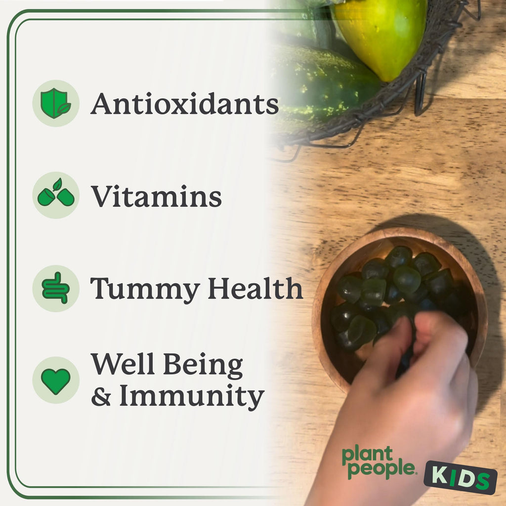 WonderGreens Kids Super Veggie Gummies – Sugar-Free, Allergen-Free Multivitamin for Picky Eaters with Probiotics