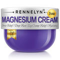 Magnesium Cream Leg Cramps: Soothing Lotion with Magnesium Glycinate, Malate, & Chloride (3 OZ FL, Lavender) RennelynBuy Supplements Australia