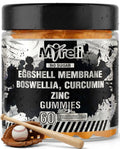 MYRELI Eggshell Membrane 400mg, Boswellia 300mg, Curcumin 250mg & Zinc 20mg Gummies - Baseball Athlete Joint Support, Flexibility, Recovery, Antioxidant, Energy, Endurance - Vegan, Non-GMO, 60 Gummies MYRELIBuy Supplements Australia