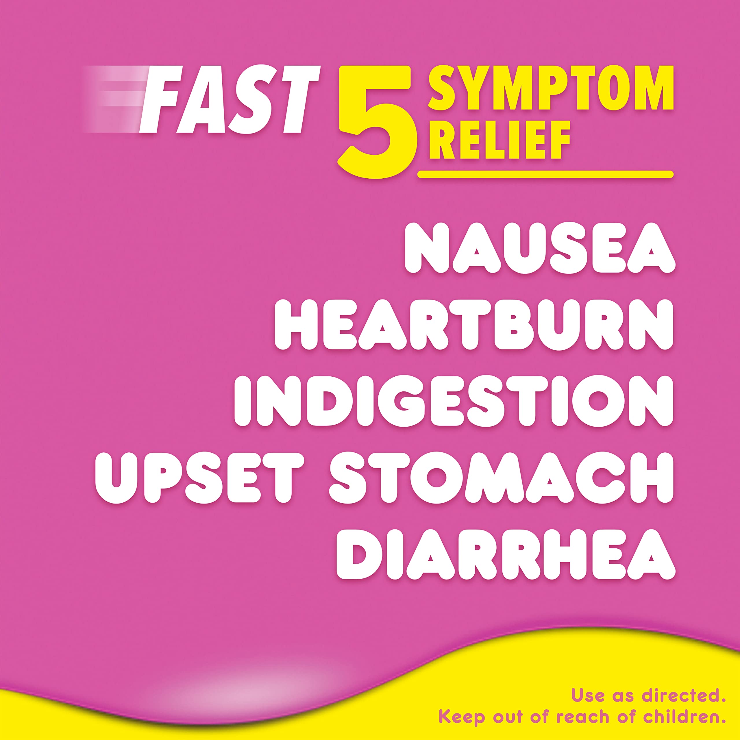 Pepto Bismol Liquicaps, Upset Stomach Relief, Nausea Relief, Heartburn Relief, Indigestion Relief, Anti Diarrhea Medication for Adults - 5 Symptom Fast Relief, No Flavor, 48 ct Pepto Bismol buy supplements Au
