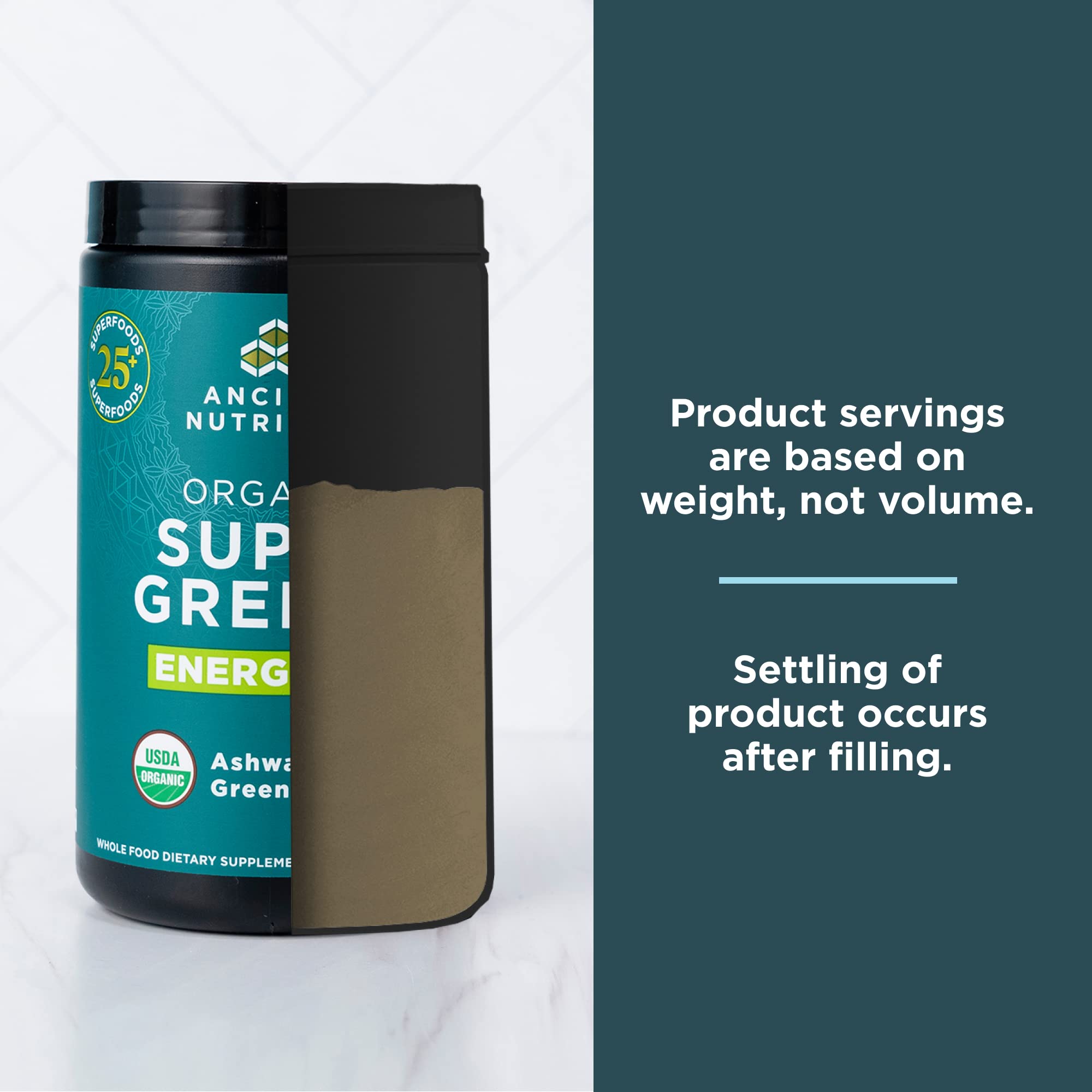 Ancient Nutrition Supergreens Energizer Powder, Organic Superfood Powder with Caffeine Ancient NutritionBuy Supplements Australia