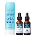 Ebanel Bundle of 2.5% Retinol Serum, Hyaluronic Acid Serum, and Exfoliating Face Scrub Peeling Gel 4.12 Oz Ebanel buy supplements Au