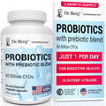Dr. Berg Probiotic Supplement (60 Billion CFUs) - Helps Ease Occasional Constipation, Diarrhea, Gas & Bloating* - Pre and Probiotics for Digestive Health