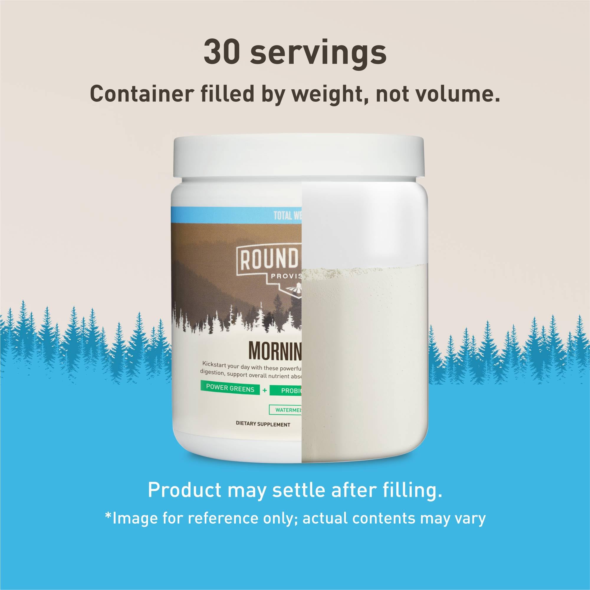 ROUNDHOUSE PROVISION Morning Kick by Chuck Norris - Watermelon Mint Flavor - Greens Superfood Powder with Probiotics, Collagen Peptides & Ashwagandha to Help Support Gut & Joint Health, 3 Pack ROUNDHOUSE PROVISIONBuy Supplements Australia