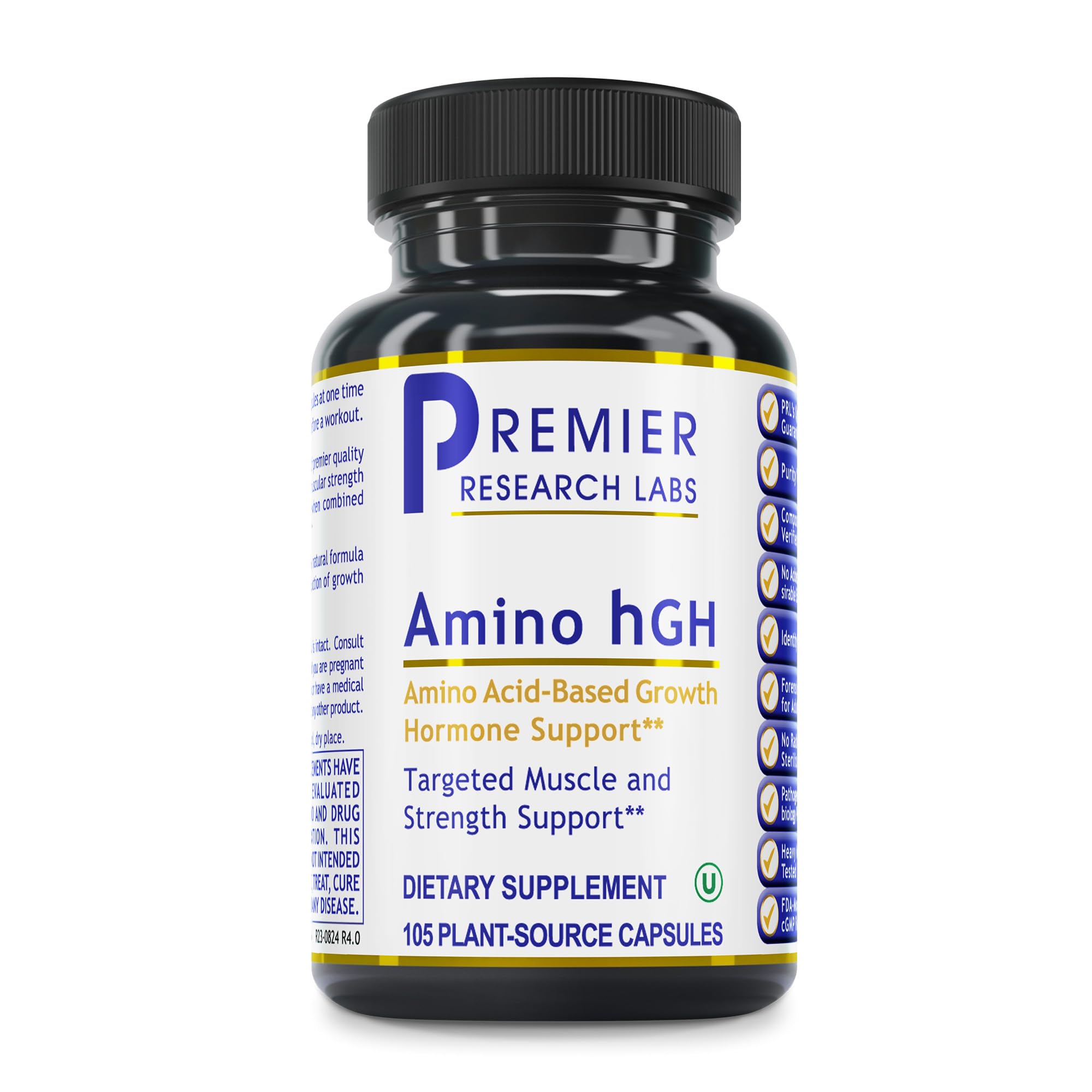 Premier Research Labs Amino HGH - HGH Supplements for Men, HGH Supplements for Women, Amino Acids, L-Arginine, L-Lysine, HGH Enhancer, Support Human Growth Hormone and Muscle Growth - 105 Capsules Premier Research LabsBuy Supplements Australia